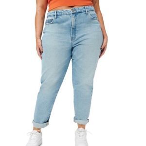 GOOD GIRLFRIEND HIGH WAIST STRAIGHT LEG JEANS BLUE683 Plus Size Light Blue Sz 22